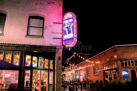 Famous Portland Restaurant At Night Editorial Image Image Of Famous