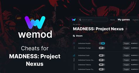 Madness Project Nexus Cheats Trainers For Pc Wemod