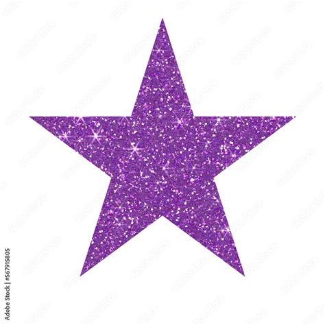 Purple star glitter on transparent background Stock Illustration ...