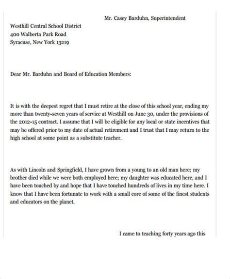 Employee Resign Letter Template Business