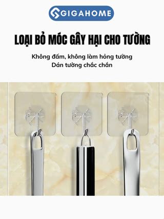 Móc Dán Tường GIGAHOME Siêu Dính Trong Suốt Chịu Lực Tốt Chắc Chắn