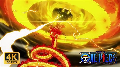 Luffy S Bajrang Gun Vs Kaido S Flame Bagua Luffy Vs Kaido One Piece