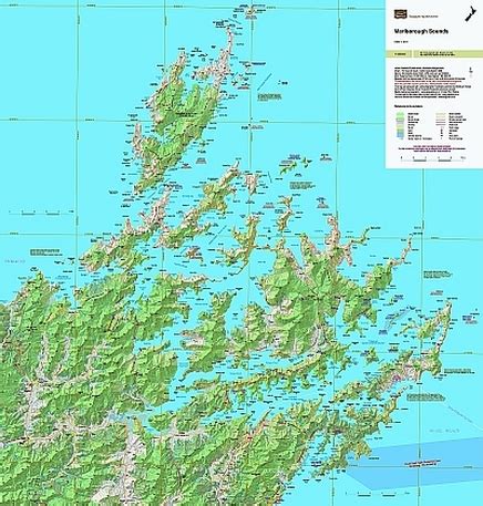 Marlborough Sounds topographic map - NewTopo (NZ) Ltd