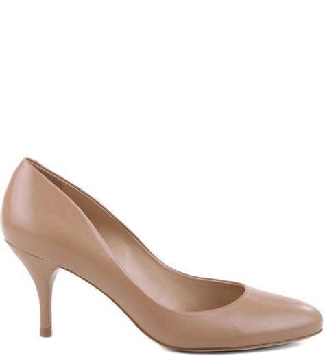 Scarpin Basics Couro Nude Rose Arezzo