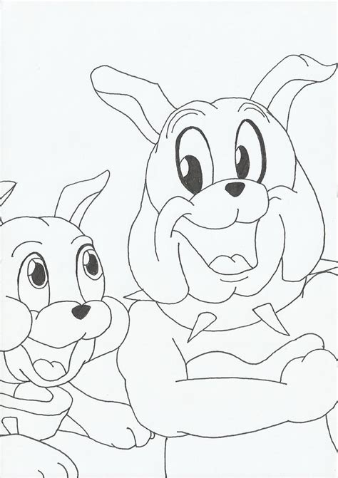 Best Coloring Pages Site: Tom And Jerry Spike And Tyke Coloring Pages