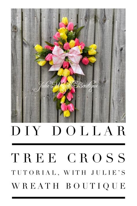 Cross Wreath Tutorial Easter Wreath Diy Cross Wreath Diy Easter