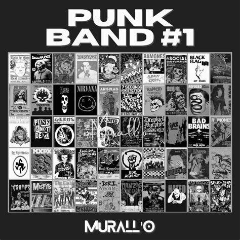 Jual Paket 50 Pcs Poster Band 90s Punk Rock Metal Poster Aesthetic Poster Dinding