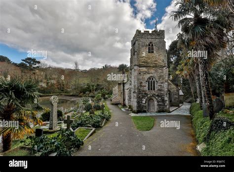 St Just In Roseland Church Cornwall UK Stock Photo Alamy