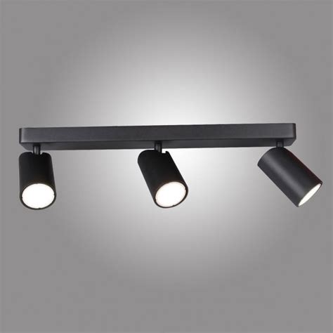 Mantra Sal Linear Three Light Bar Spotlight In Matt Black