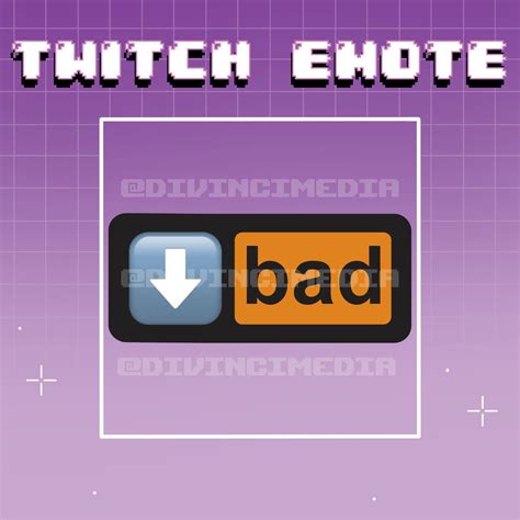 Down Bad Funny Meme Emote - Etsy