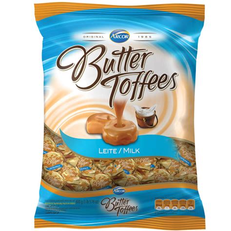 Bala Butter Toffees Leite Pct 500g Em Promoção Na Americanas