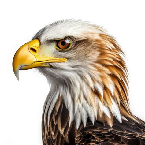 Hyper Realistic Bald Eagle Head Portrait Vibrant Colors And Uhd Detail