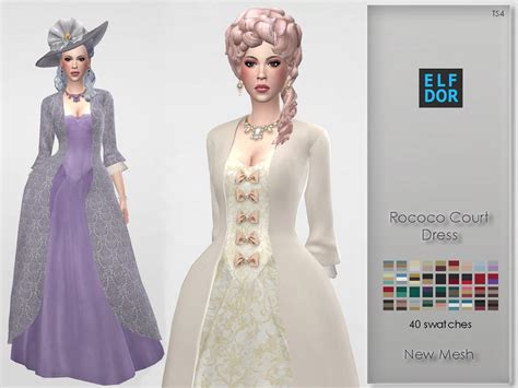 The Sims Resource Rococo Court Dress