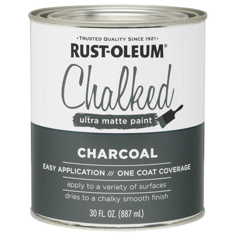 Rust Oleum Chalked Charcoal Chalk Paint 30 Oz Ace Hardware