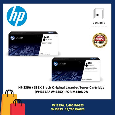 HP 335A / 335X Black Original LaserJet Toner Cartridge (W1335A/ W1335X ...
