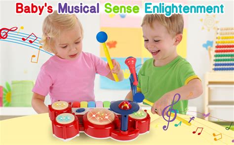 Basytodio Musical Toys For Toddlers 1 3 Piano Keyboard