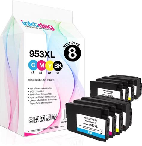 Inktdag Inktcartridge Voor HP 953 HP 953XL Inktcartridges Multipack Hp