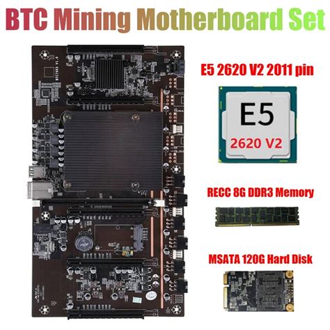 Placa Base X H Btc Miner Con E V Cpu Recc G Ddr Memoria