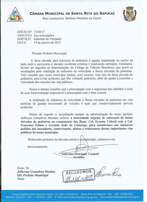 5 Modelos de Ofício para Prefeito Como Fazer Solicitação de Algo