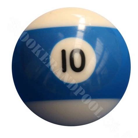 Single Number 10 Pool Ball | snookerandpool.co.uk