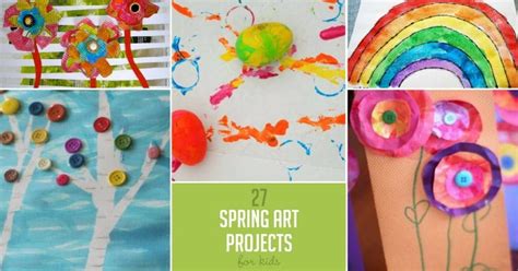 27 Colorful Spring Art Projects for Kids- hands on : as we grow