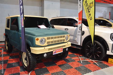 Suzuki jimny at Manila Auto Salon in Pasay, Philippines Stock Photo ...