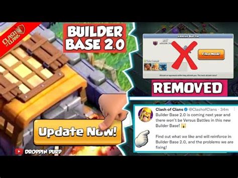 New Update Builder Base 2 0 Confirmed Versus Battle Is Removed In