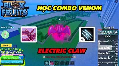 Học Combo Venom Electric Claw Săn Bounty Và Cái Kểt Blox Fruits