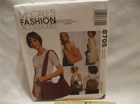 McCall S 8705 Carry On Bags Fashion Accessories Pattern EBay