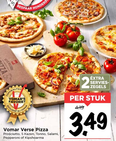 Verse Pizza Folder Aanbieding Bij Vomar Details