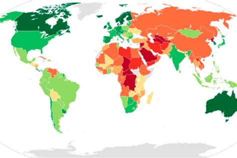 Mapa Del Ndice De Democracia Mundial De The Economist Talcual