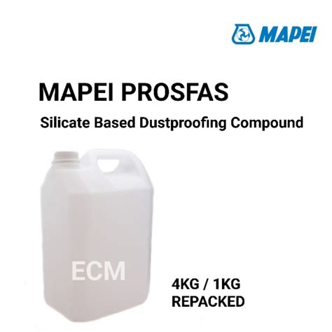 MAPEI PROSFAS (4KG & 1KG REPACKED) Solvent-free silicate based, Anti ...
