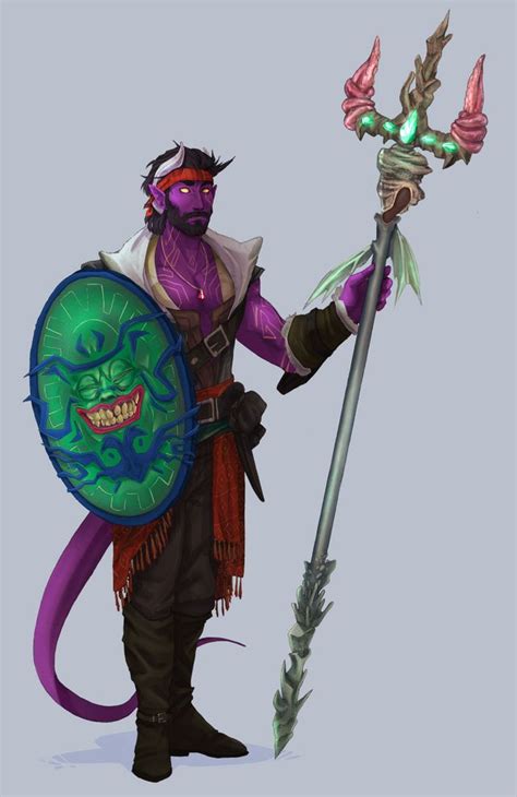 Art Commissioned My New Character Who Is A Tiefling Hexblade Warlock