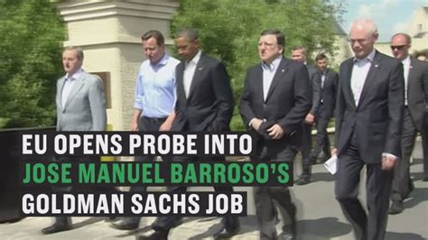 Goldman Sachs executive Jose Manuel Barroso, a former top EU chief, in ...