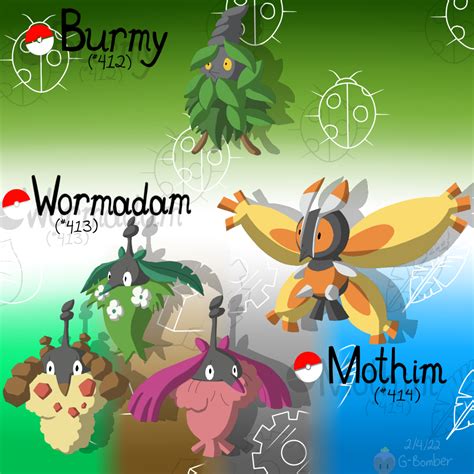 The Burmy Line by G-Bomber on DeviantArt