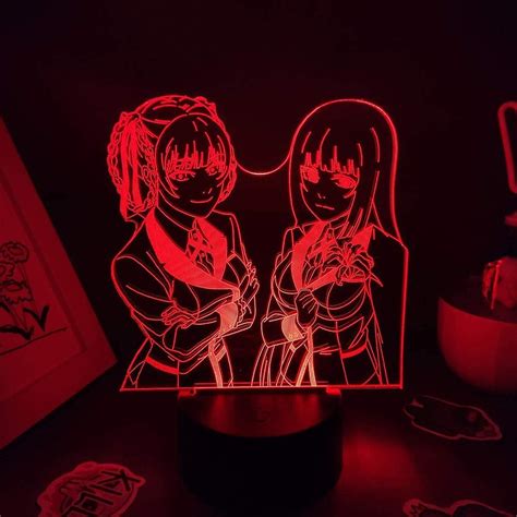 Shxx Anime Kakegurui Figur Meari Saotome Jabami Yumeko 3d Led Rgb