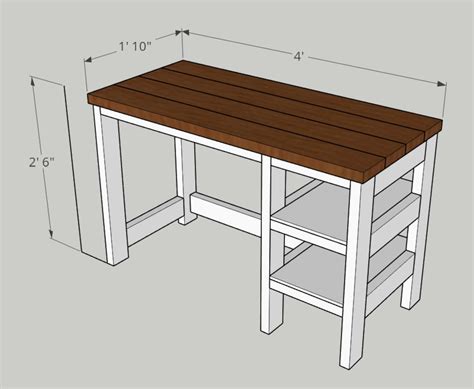 DIY Desk Construction Plans - Etsy