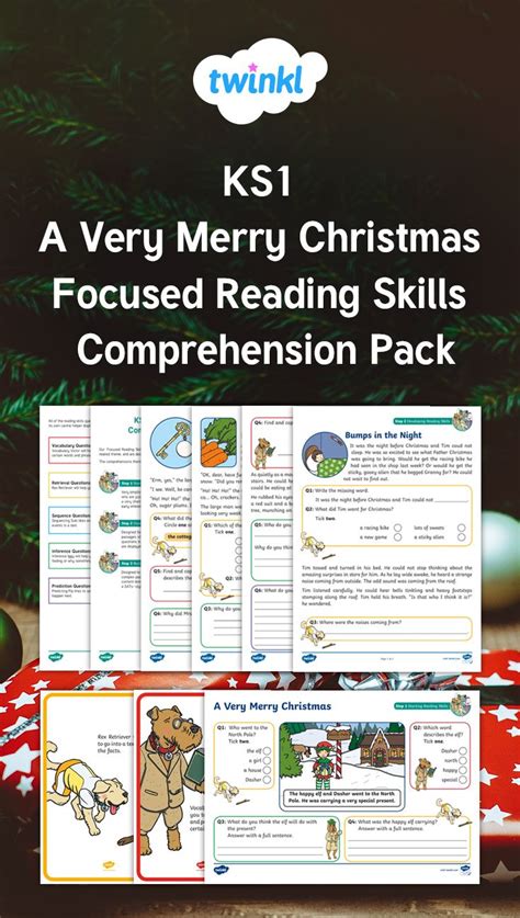 Ks1 A Very Merry Christmas Focused Reading Skills Comprehension Pack