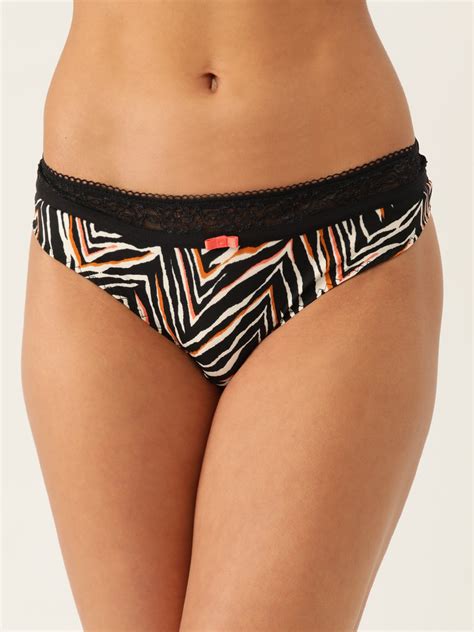 Buy Marks Spencer Women Black White Printed Bikini Briefs T Briefs For Women