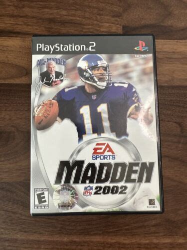 Sony Playstation 2 Ps2 Madden Nfl 2002 Ea Sports Football Game And Manual