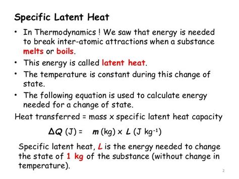 2 Latent Heat