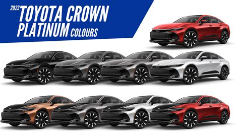 toyota crown platinum  color options images toyota crown