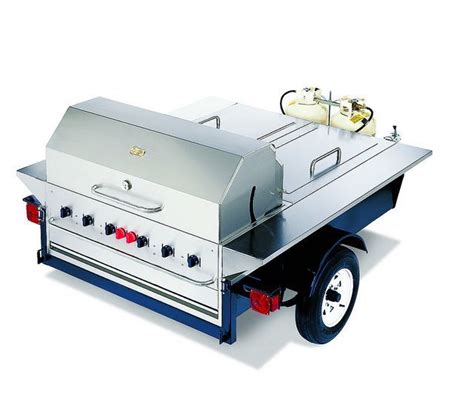 Towable Tailgating Trailer Grill BBQ Perfect For Tailgate Parties