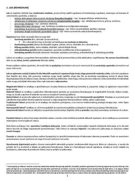 Farmaceutska Tehnologija I | PDF