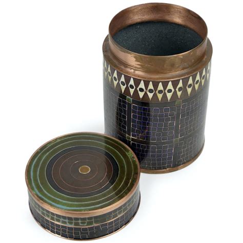 Petit Pot En Cloisonn Noir Et Brun Fabienne Jouvin Paris Oviry