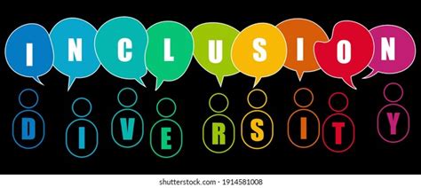 Inclusion Diversity Infographic Vector Set People Stock Vector Royalty