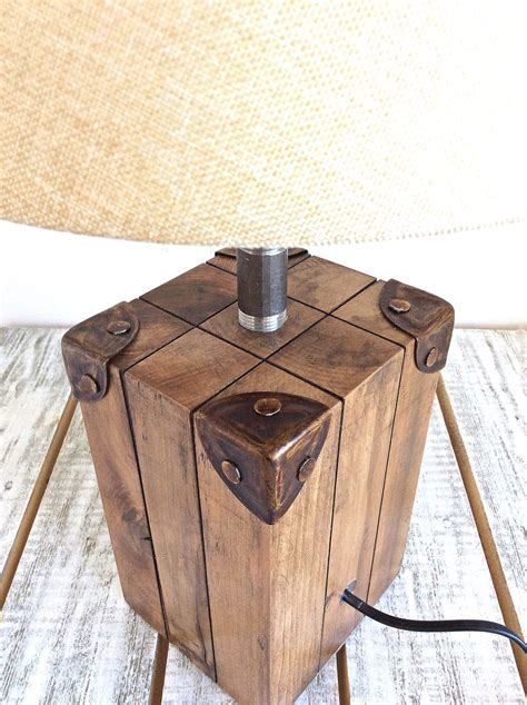 Bedside Lamp Table Lamp Wood Lamp Desk Lamp Rustic Lighting Wood