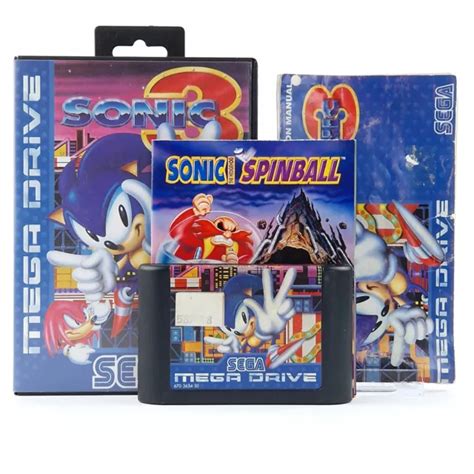 Sega Mega Drive Spiel Sonic The Hedgehog Modul Anleitung Ovp Cib