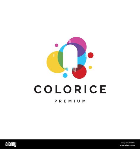 Plantilla De Vector De Símbolo De Diseño De Logotipo De Color Hielo