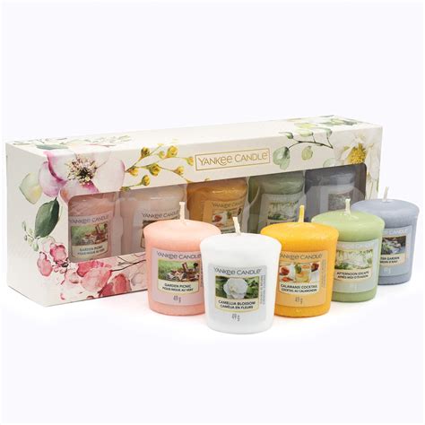 Yankee Candle Gift Set Votive Scented Candles Garden Hideaway